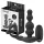 Addicted Toys - roterende analvibrator med penisring (svart)