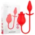 Intens Melanie - 2-i-1 bevegelig tungekiler klitoris vibrator (rød)