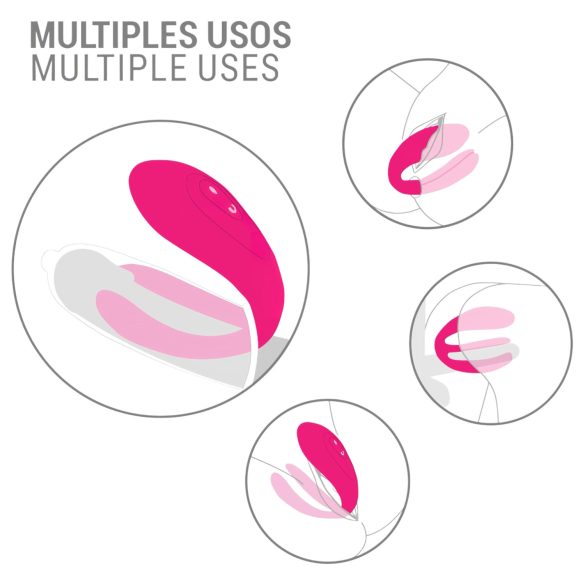 Intense Julia - G-punkt og klitorisstimulator vibrator (rosa)