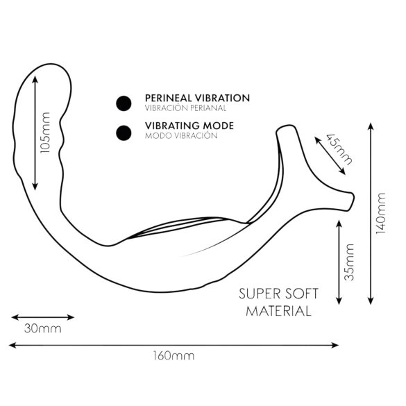 Addicted Toys - Analdildo med penis- og ballring (svart)