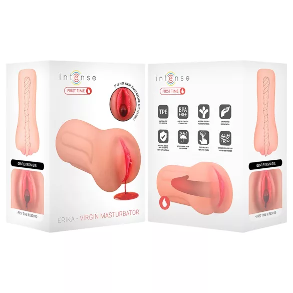 Intense First Time Erica - realistisk jomfruelig kunstig vagina‑masturbator (naturfarget)