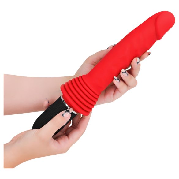 Intense Cynthia - vibrerende dildo med sugekopp (rød)