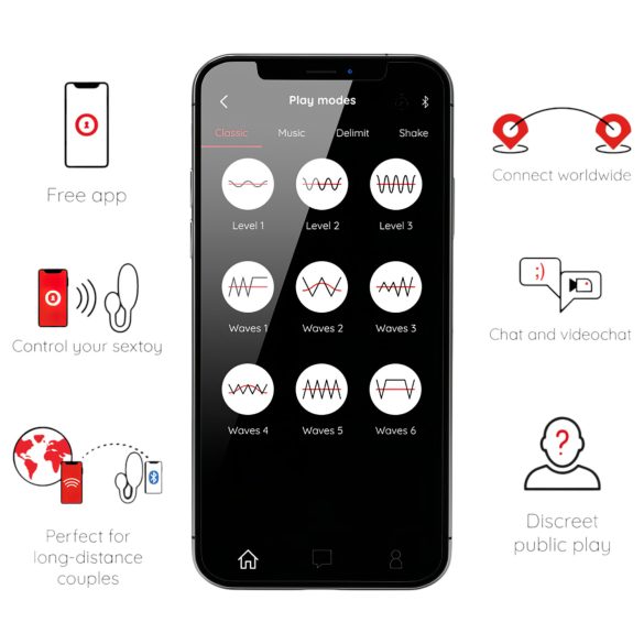 Oninder Tokyo - smart vibrasjonsegg (svart)