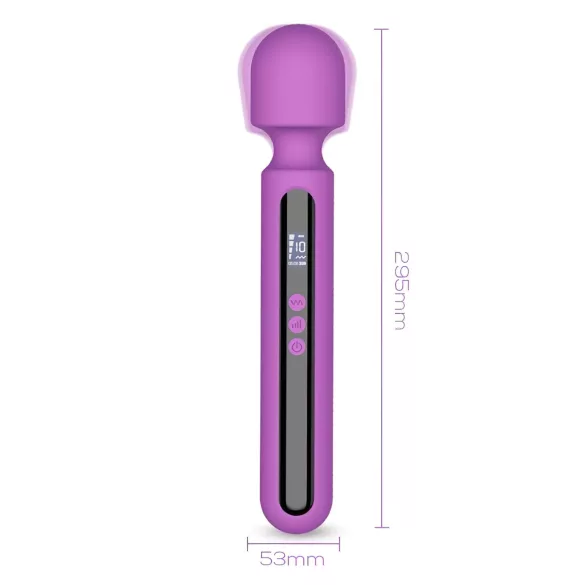 Engily Ross Aura - oppladbar, digital massasjevibrator (lilla)
