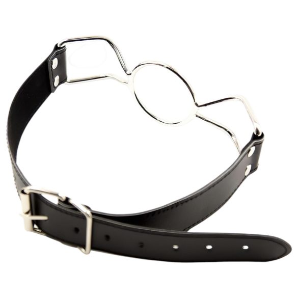 Latetobed - åpen munnknebel (svart)