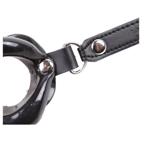 Latetobed - silikon munnknebel, leppeformet (svart)