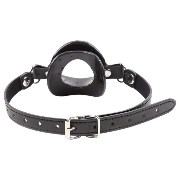 Latetobed - silikon munnknebel, leppeformet (svart)