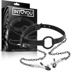 INTOYOU - munnbit med brystklype (svart) INTOYOU - munnbit med brystklype (svart)