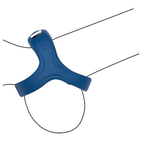 INTOYOU - smart vibrasjonsring for penis og testikler (blå)