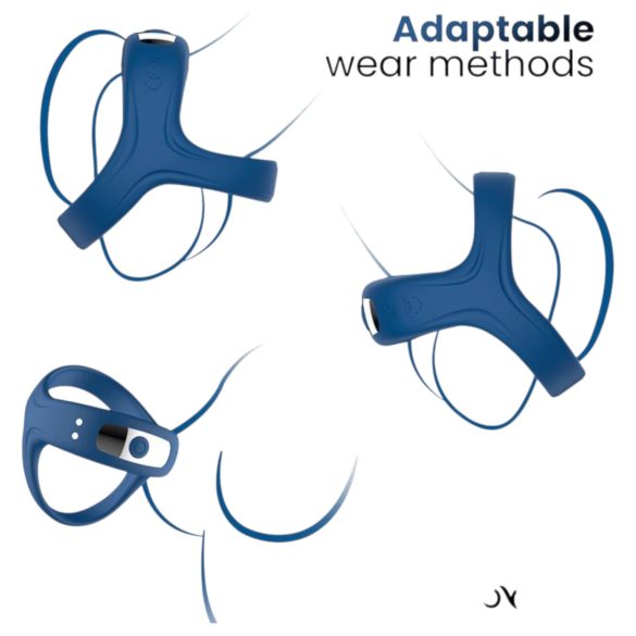 INTOYOU - smart vibrasjonsring for penis og testikler (blå)