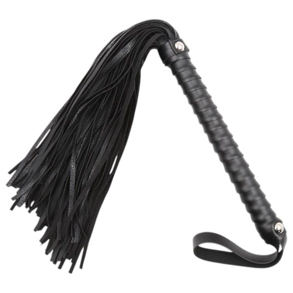 Latetobed - strukturert pisk - svart (48cm)