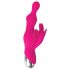 Evolved - perlevibrator med klitorisbøyle (rosa)