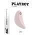 Playboy Palm - oppladbar og vanntett 2i1 klitorisvibrator (rosa)