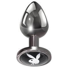 Playboy Tux - liten analplugg (sølv)