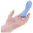 Evolved - teksturert finger-vibrator (blå)