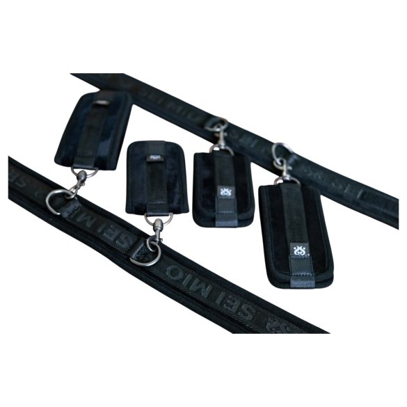 Sei Mio - håndledd-, ankel- og håndjern (svart)