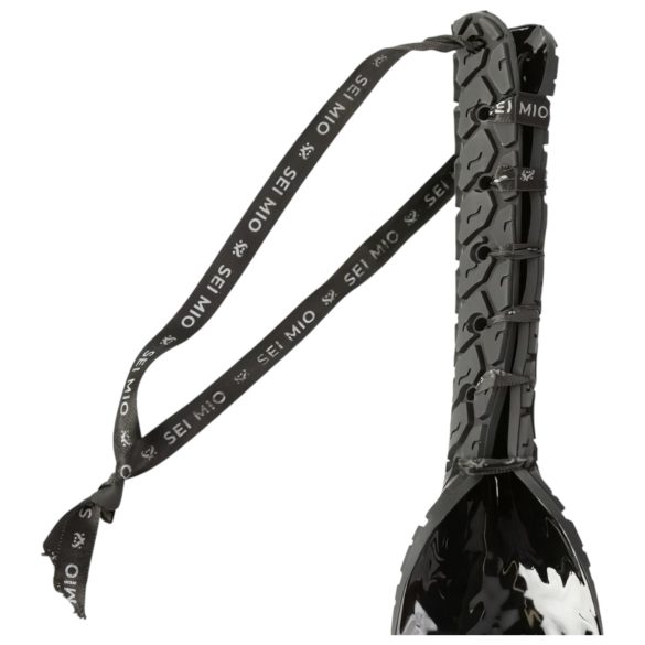 Sei Mio - sykkel-mønstret klask (svart)