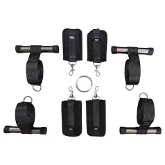 Sei Mio - dørmontert bondagekryss (svart)