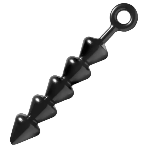 XR Brands - Spades - perlet analdildo (svart)