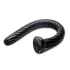 Hosed Spiral Analslange 19 - sugekopps dildo (svart)