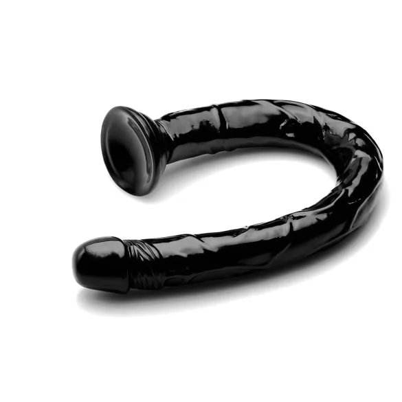 "Slangekrøll 19 - sugekopp analdildo (svart)"