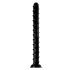 Hosed Swirl Tchick Anal Snake 18 - svart analdildo