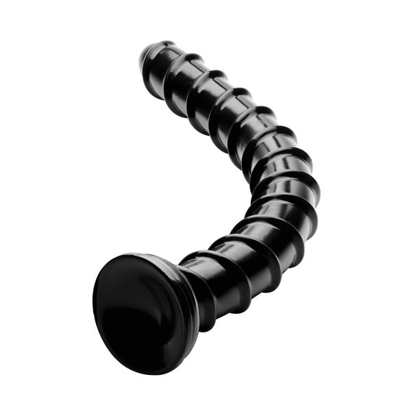 Hosed Swirl Tchick Anal Snake 18 - svart analdildo