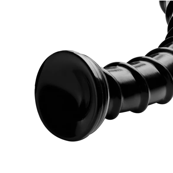 Hosed Swirl Tchick Anal Snake 18 - svart analdildo