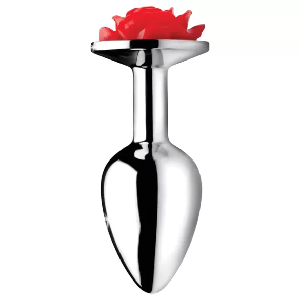 Booty Sparks - roseformet analplugg (sølv)