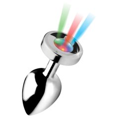 Booty Sparks - lyspyntet analplugg - stor (sølv)