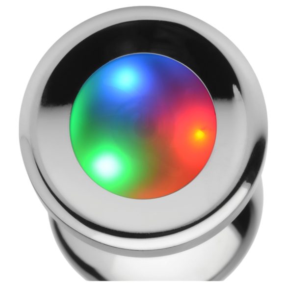 Booty Sparks - lyspyntet analplugg - stor (sølv)