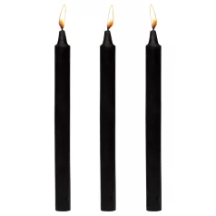   Dark Dippers Fetish - sett med parafin kroppsstearinlys (svart, 3 stk)