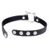 Master Series Kinky Kitty - krage med kattehode og ring (svart)
