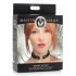 Master Series Kinky Kitty - krage med kattehode og ring (svart)