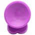 XR Brands POP - sugekopp dildo med testikler - 19 cm (lilla)