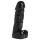 Mørk Pecker - kropplys - penis med baller - svart (352g)