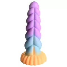 Mystiske Dyriska - enhjørningdildo - 21cm (lilla-gul)