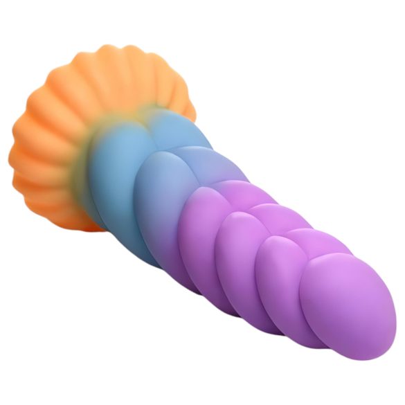 Mystiske Dyriska - enhjørningdildo - 21cm (lilla-gul)