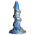Creature Cocks Kraken - spiralformet blekksprutdildo - 21cm (gull-blå)