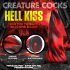 Creature Cocks Hell Kiss - vridd silikon dildo - 19 cm (rød)