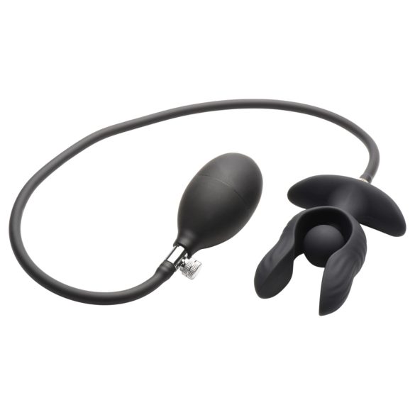 XR Brands - oppblåsbar vibrerende analplugg (svart)