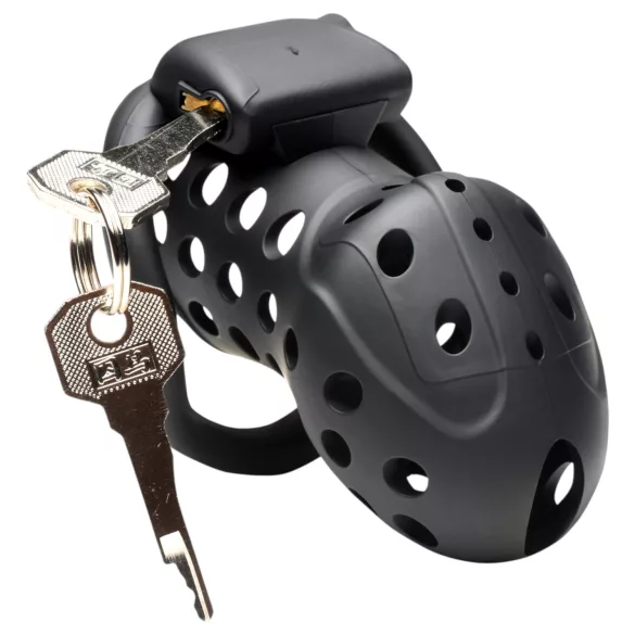 Master Series Lock Down - ventilerte penisburet (svart)
