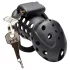 Master Series Lock Down - ventilerte penisburet (svart)