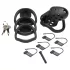 Master Series Lock Down - ventilerte penisburet (svart)