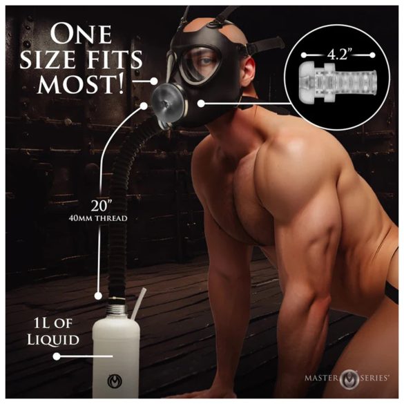 XR Brands - 2-i-1 sugemaske og aromainhalator (svart)