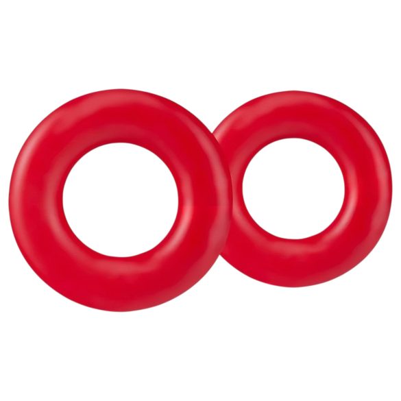 Stay Hard - penisring sett (rød)
