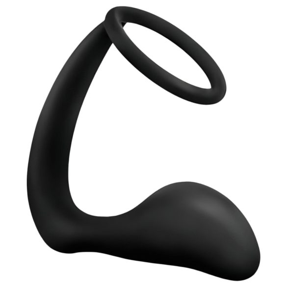 Anal Eventyr Platina - anal dildo med penisring (svart)
