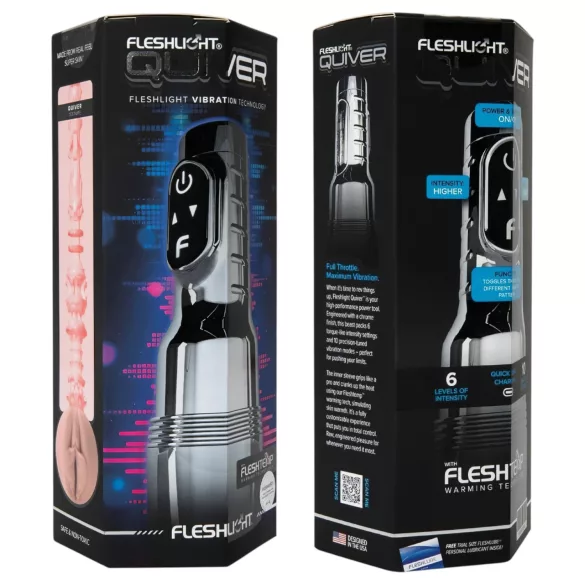 Fleshlight Quiver - vibrerende og varmende masturbator (vagina)