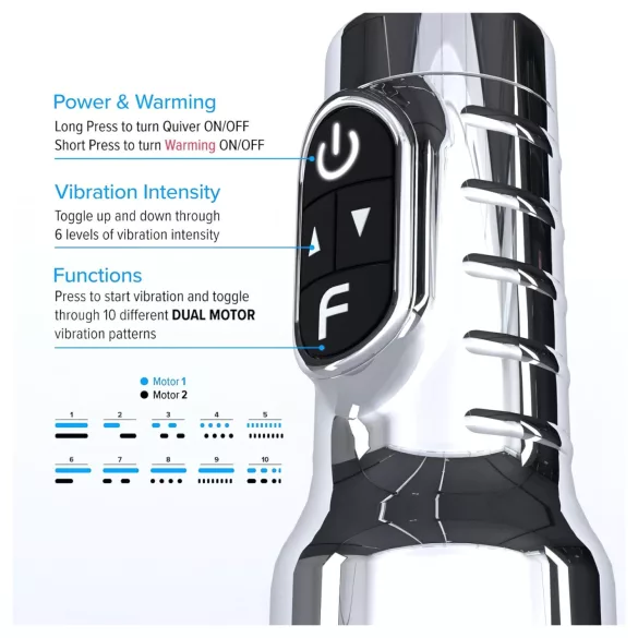 Fleshlight Quiver - vibrerende og varmende masturbator (vagina)