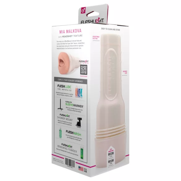 Fleshlight Mia Malkova - naturtro munnmasturbator (naturlig)